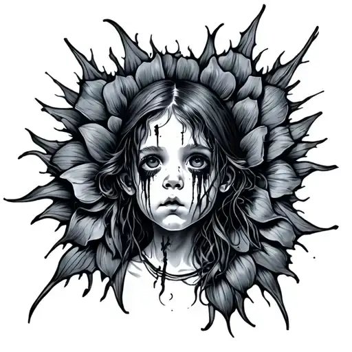 childhood trauma tattoo design idea