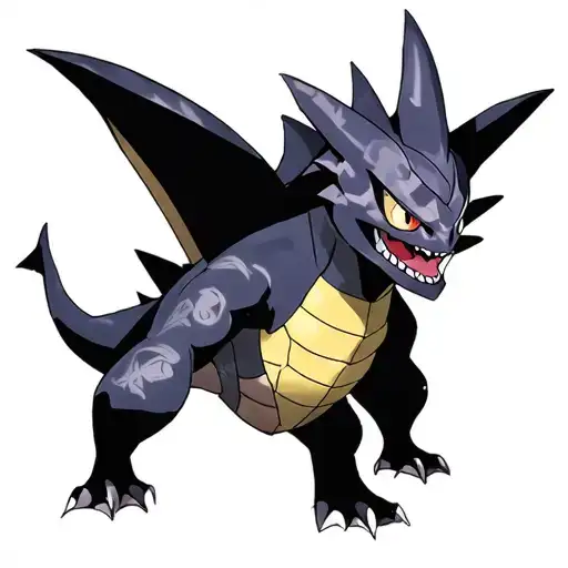 Pokémon leg sleeve tyranitar pikachu Gengar onyx all 4 different pokemon tattoo design idea