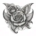 collar bone piece tattoo design idea
