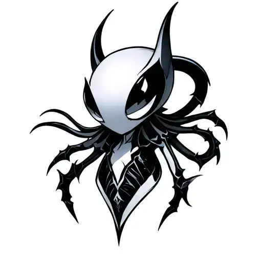 hollow knight pure vassel tattoo design idea