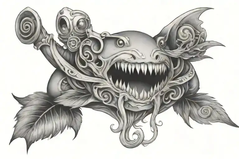 quiet little voices tattoo design idea