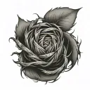 tumbleweed rolling tattoo design idea