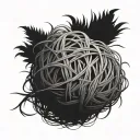 tumbleweed rolling tattoo design idea