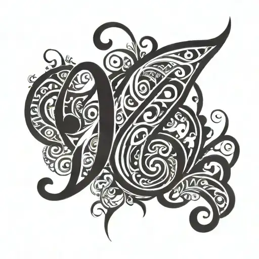 numeric number 19 large wine tattoo design idea