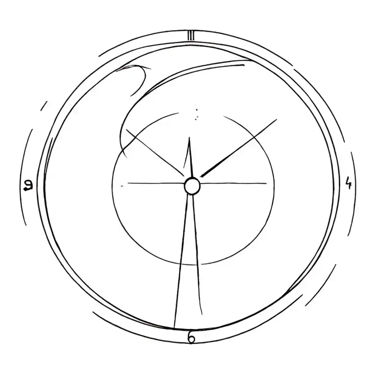 Time-speeding stand; a symbol of absolute destiny and the cycles of the universe. tattoo design idea