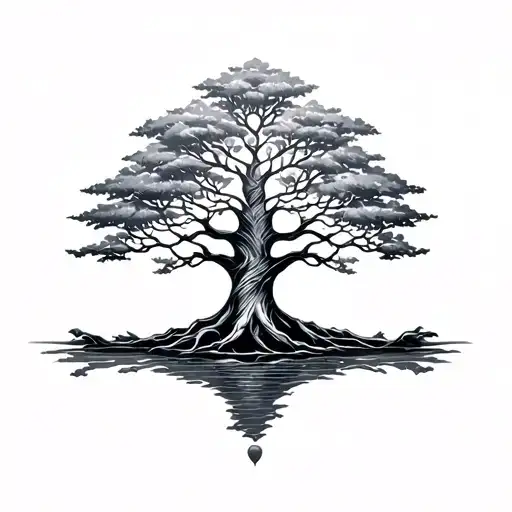 Bodhi Tree tattoo design idea