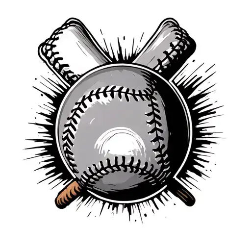 softball field tattoo design idea