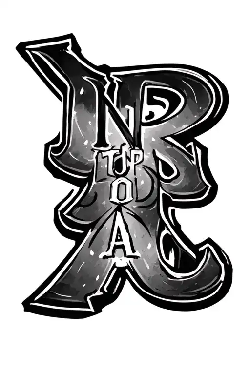 Word "UNSTOPPABLE" tattoo design idea