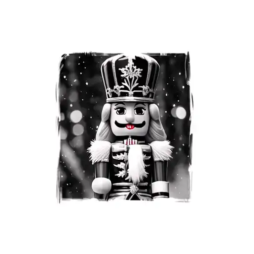 nutcracker from barbie movie tattoo design idea