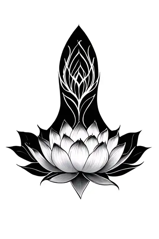 lotus flower sternum tattoo tattoo design idea