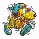 Snoopy tattoo design idea