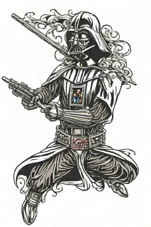 darth vader tattoo design idea