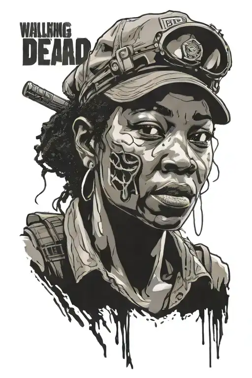 clemetine from the walking dead tattoo design idea