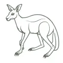 kangaroo tattoo design idea