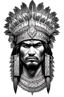 aztec warrior tattoo design idea