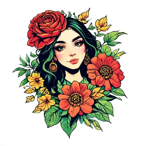 juana tattoo design idea