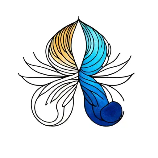 Gemini and Aquarius tattoo design idea