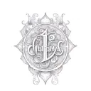 Tattoo of word "Charisma". Elegant script. Maybe have some of letters made up of words "Mariam" and "Chris" tattoo design idea