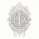 Tattoo of word "Charisma". Elegant script. Maybe have some of letters made up of words "Mariam" and "Chris" tattoo design idea