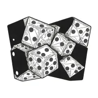 dice with number 2 display tattoo design idea