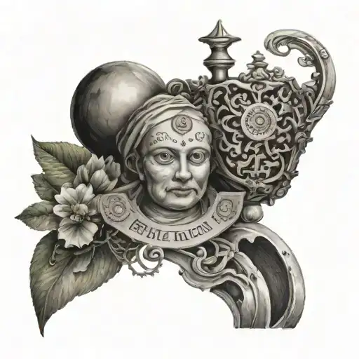 I am the maker of my own fortune tattoo design idea