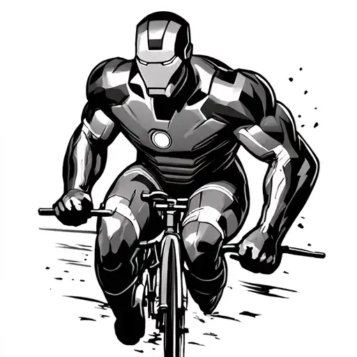 ironman triathlon tattoo design idea