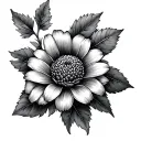 December And February Birth Flower tattoo design idea