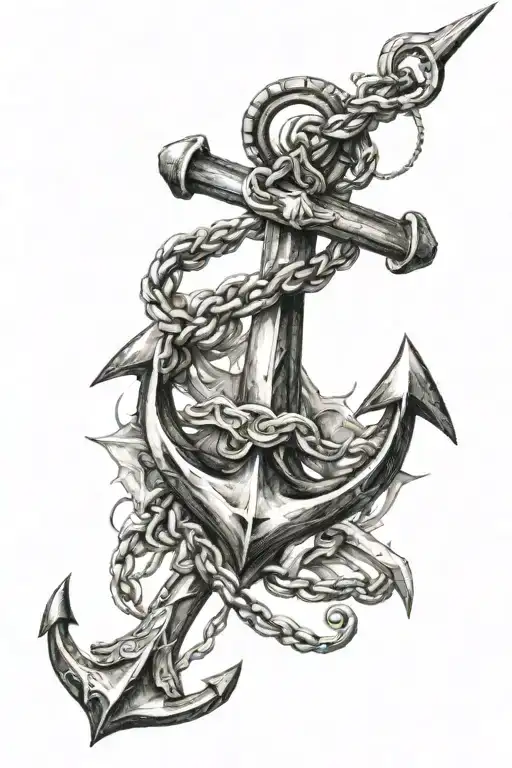 odessa anchor, tryzub trident, filiki etheria tattoo design idea