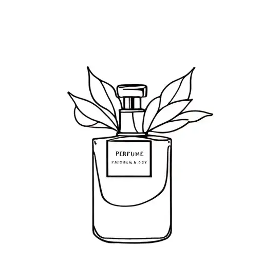 Perfume tattoo design idea