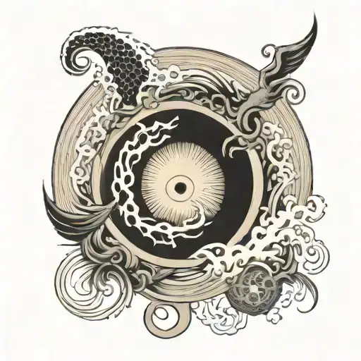 blackhole tattoo design idea