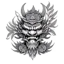 Barong Bali tattoo design idea