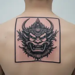 Barong Bali tattoo design idea