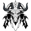 minotaur mythic tattoo design idea