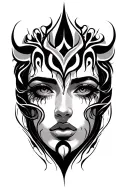 face ambigram tattoo tattoo design idea