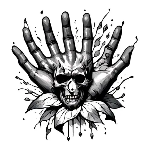 concupiscible, irascible, envy and lust, strength, temperance, one on each finger of the hand tattoo design idea