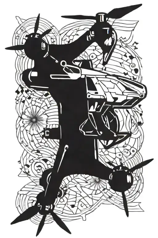 Agri Drone tattoo design idea