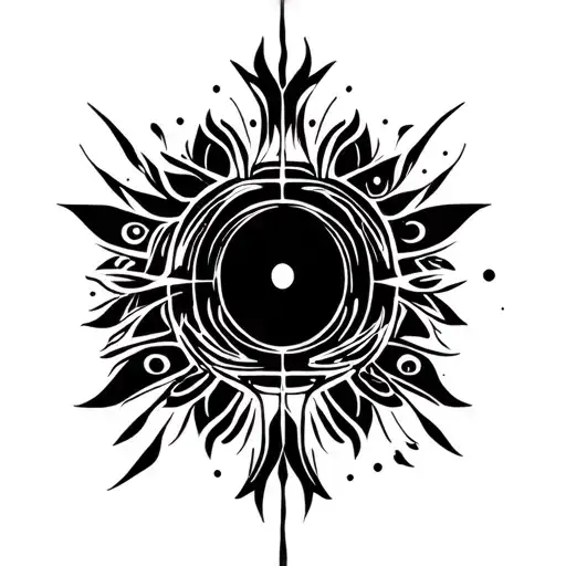 Timeless tribal motif for a cosmic tattoo tattoo design idea