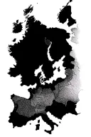 Europe map tattoo tattoo design idea
