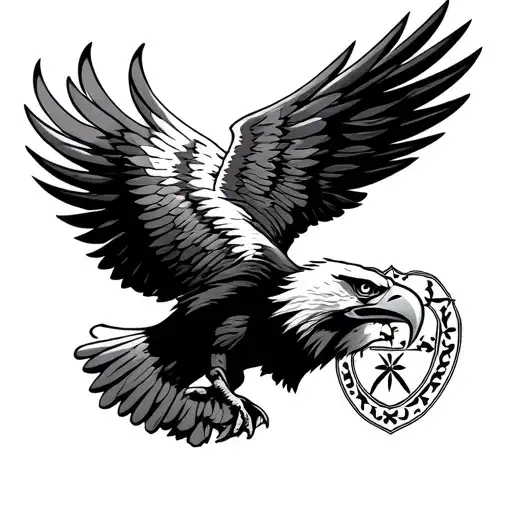philadelphia eagle wings tattoo design idea