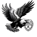 philadelphia eagle wings tattoo design idea