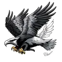 philadelphia eagle wings tattoo design idea
