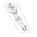Change name to "Puentes" and add butterflies  tattoo design idea