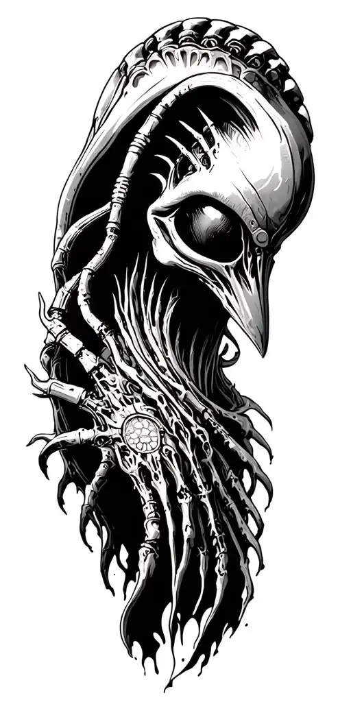 alien industries tattoo design idea