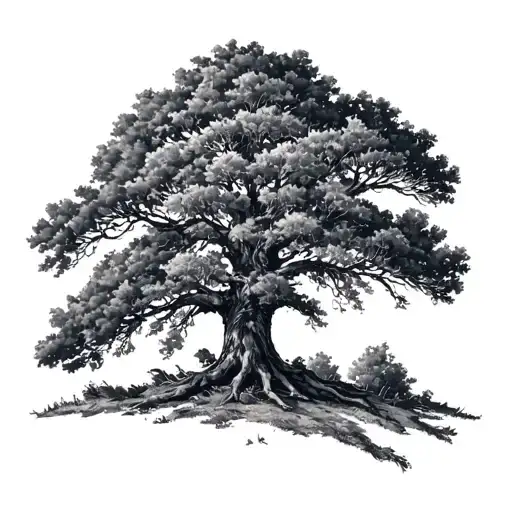 Allison Penland Jose Perez Stephanie Olivero spelt out in a tree  tattoo design idea