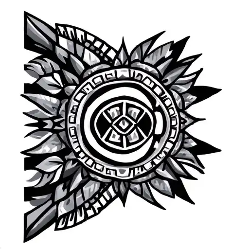 Aztec tattoo design idea