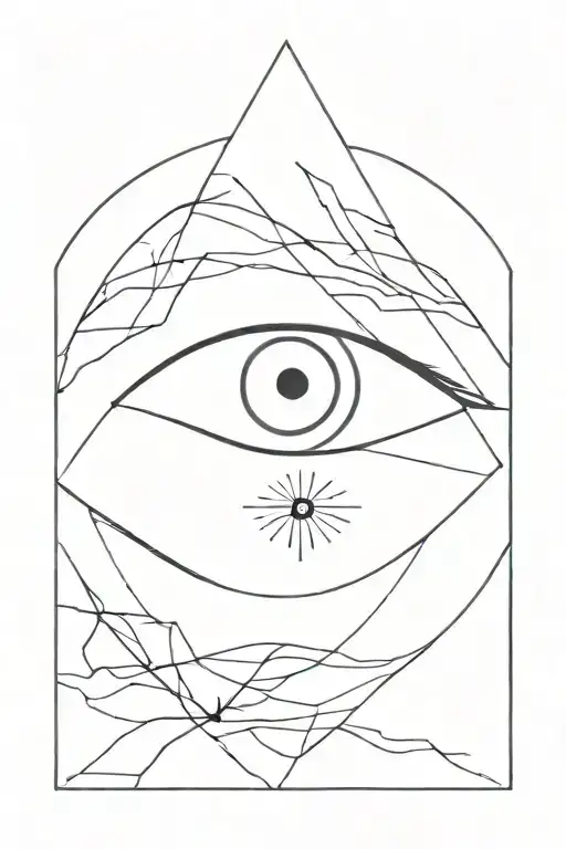 eye inside tattoo design idea