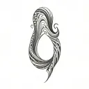 Filler Wave Patterns tattoo design idea