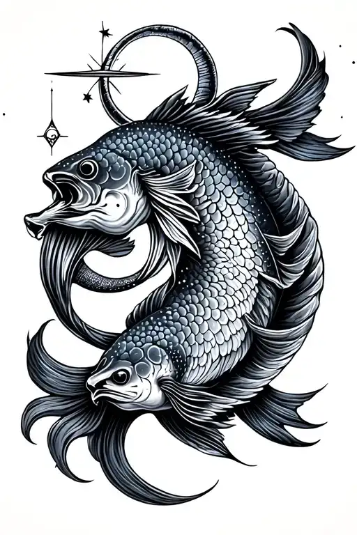 celestial signs of six star signs: Pisces, Leo, Libra, Virgo, Cancer, and Aquarius tattoo design idea