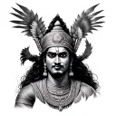 mahabarath arjuna tattoo design idea