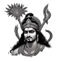 mahabarath arjuna tattoo design idea